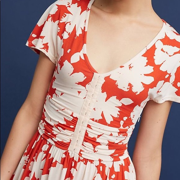 Anthropologie Dresses & Skirts - Anthropologie Maeve orange floral dress